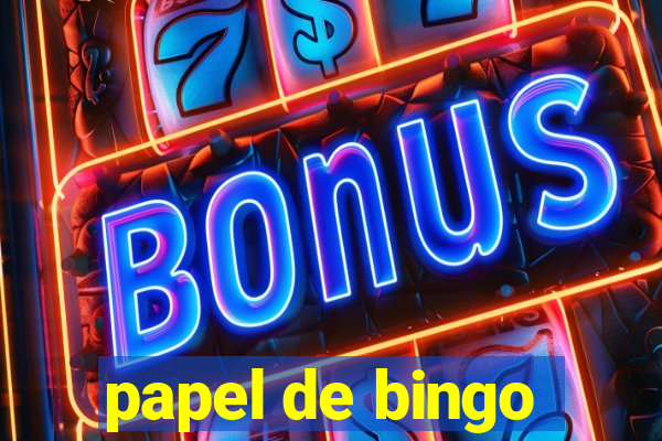 papel de bingo